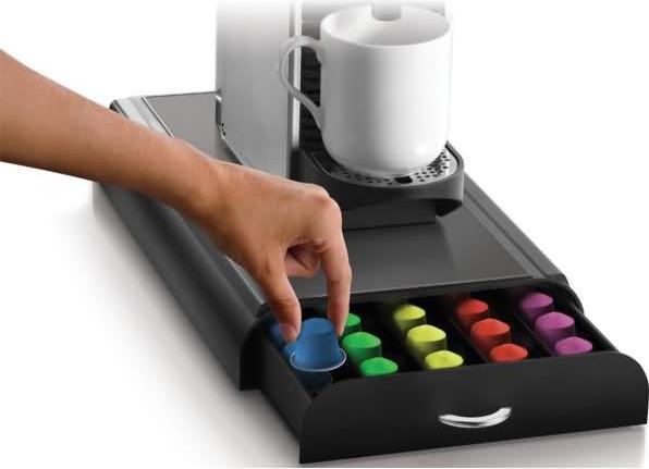 Actual product image Luxe capsule houder met lade - opbergelement - tbv Nespresso cuphouder- machine standaard - 50 cups
