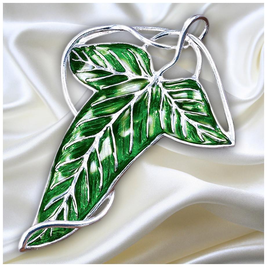 Thumbnail - Noble Collection The Lord of the Rings: The Elven Leaf Brooch Replica NN9229