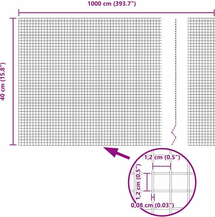 Produktbild vidaXL Gartenzaun