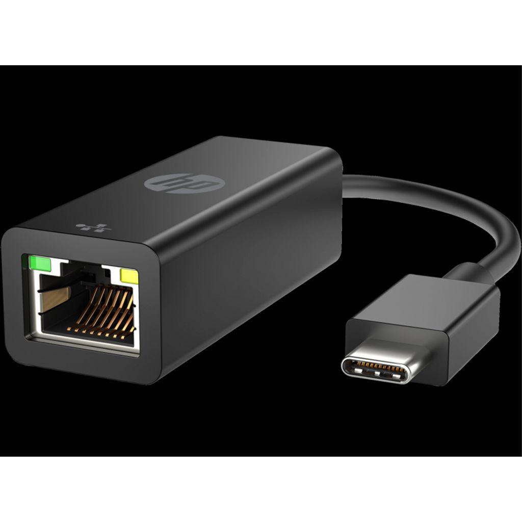 HP USB-C to RJ45 Adapter G2 (USB-C), Adattatore di rete, Nero
