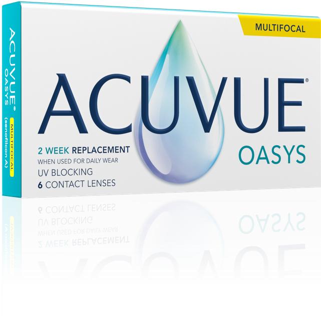 Actual product image Acuvue Multifocal 6 (no correction, Weekly lens, 6 Piece, Multifocal)