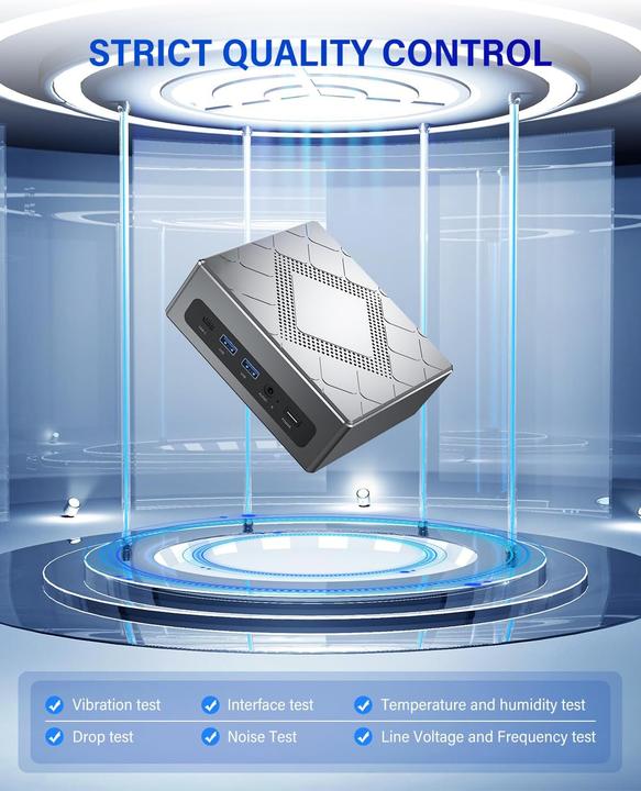 Image du produit NiPoGi Mini PC mit Intel Core i5-12450H (512 Go, 32 Go, Intel Core i5-12450H)