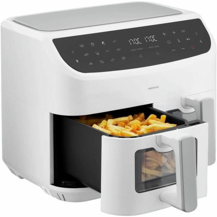 Actual product image Medion MD 11760 Life P20 XXL Twin double zone deep fryer 8.7 l, white
