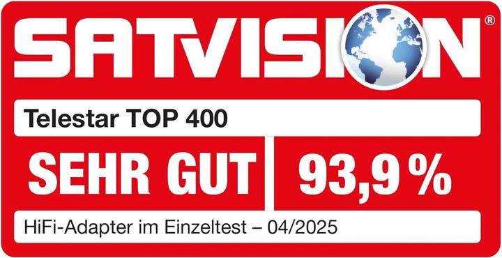 Actual product image Telestar TOP 400 DAB+ Internetradio-Adapter schwarz (DAB+, Bluetooth, Wi-Fi)
