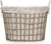 Produktbild Kipit Ovaler Korb niedrige Griffe grau (55.60 cm)