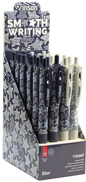 Actual product image Easy Automatischer Kugelschreiber. Fashion Star blau (24Stk) (Blue, 24x)