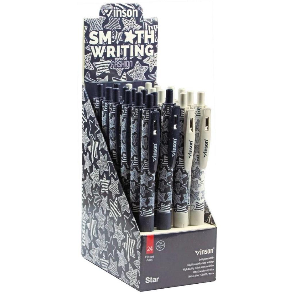 Easy, Penne, Automatischer Kugelschreiber. Fashion Star blau (24Stk) (Blu, 24 x)