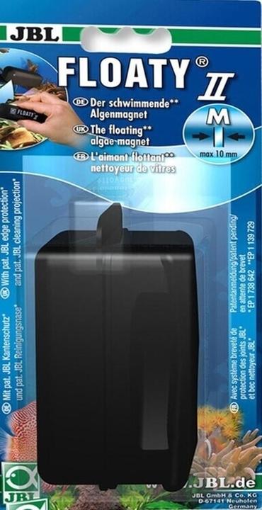 Produktbild JBL Aquaristik und Terraristik Floaty II M für Glasstärke 10mm (Aquarium Reinigung)