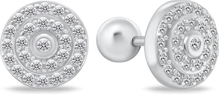 Produktbild Brilio Silver - Glittering silver earrings with zircons EA174W