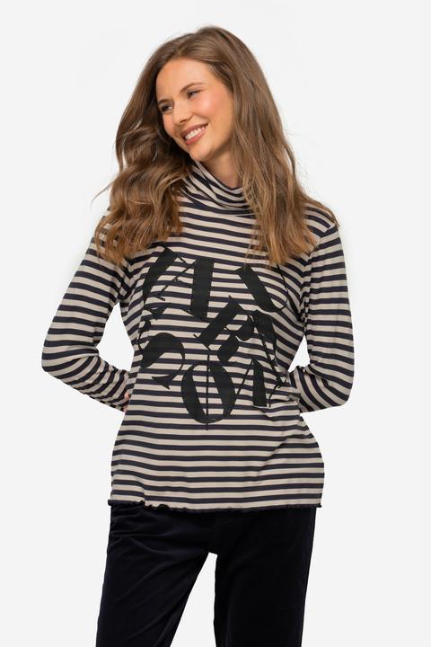 Produktbild Laurasøn Ringelshirt, Laurason Motiv, Rollkragen, Langarm (M)