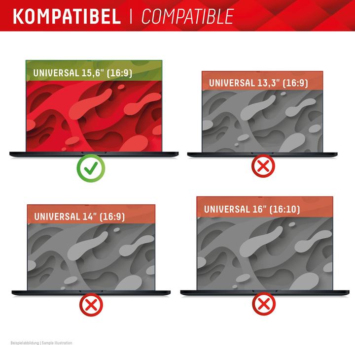 Produktbild Displex Privacy Safe randlos, Laptop Blickschutzfilter (15.60", 16 : 9)