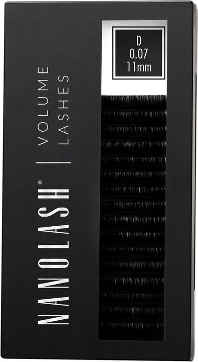 Actual product image Nanolash Volume Lashes False Lashes for Professional Eyelash Extensions 11mm 0.07 D (Artificial eyelashes)