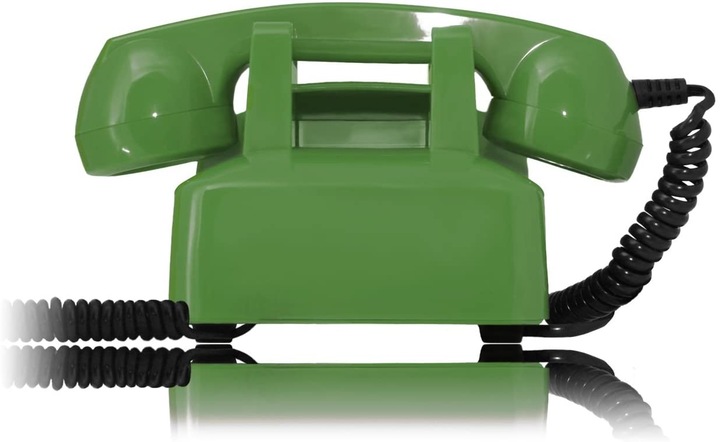 Produktbild Opis Technology Retro Telefon im sechziger Jahre Vintage Design mit Wählscheibe und Metallklingel, grün Po