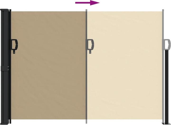 Actual product image vidaXL Extendable side awning (5 m)