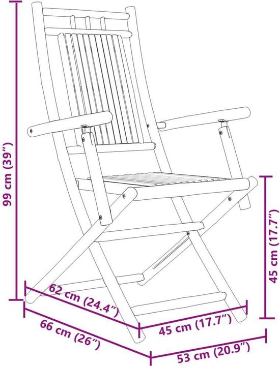 Produktbild vidaXL Bistro Set (55 x 55 x 75 cm)