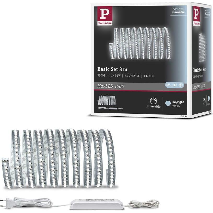 Thumbnail - Paulmann, LED Streifen, MaxLED 1000 Stripe Set (Tageslicht, 300 cm, Indoor)