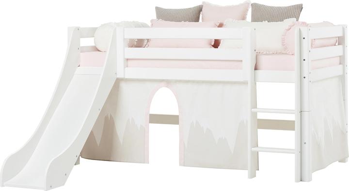 Immagine prodotto Hoppekids Letto a soppalco ECO Luxury 90x200cm con scivolo, bianco (90 x 200 cm)