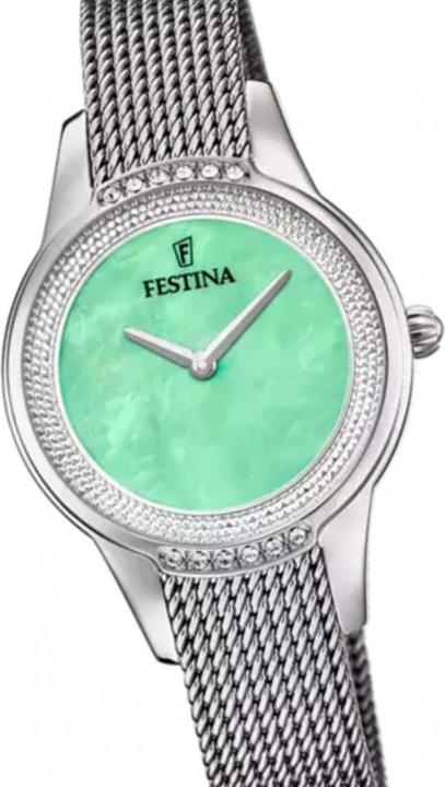 Actual product image Festina MADEMOISELLE WATCH F20494/6 AQUAMARINE 316L STAINLESS STEEL STRAP, WOMEN (Analogue wristwatch, 30.20 mm)