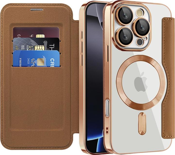 Produktbild Techsuit - SmartMag Book Case - iPhone 16 Pro Max - Brown (Apple iPhone 16 Pro Max)