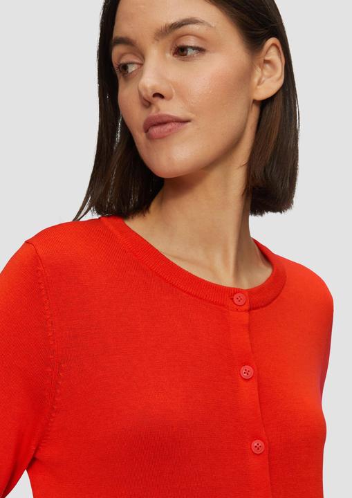Immagine prodotto S.Oliver Strickjacke Rundhals-Strickjacke mit Knopfleiste (42)