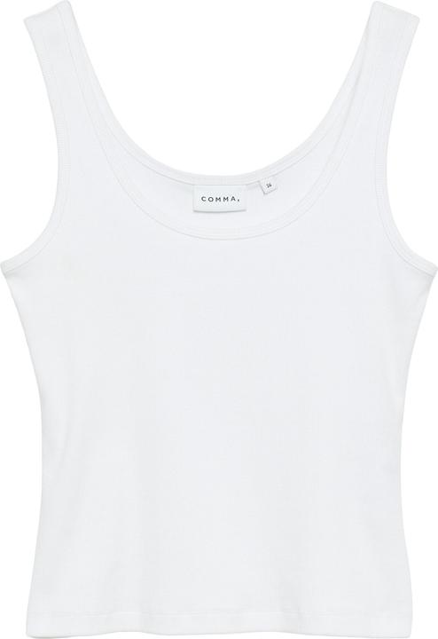 Produktbild Comma Feines Ripp-Tanktop mit rundem Halsausschnitt (42)