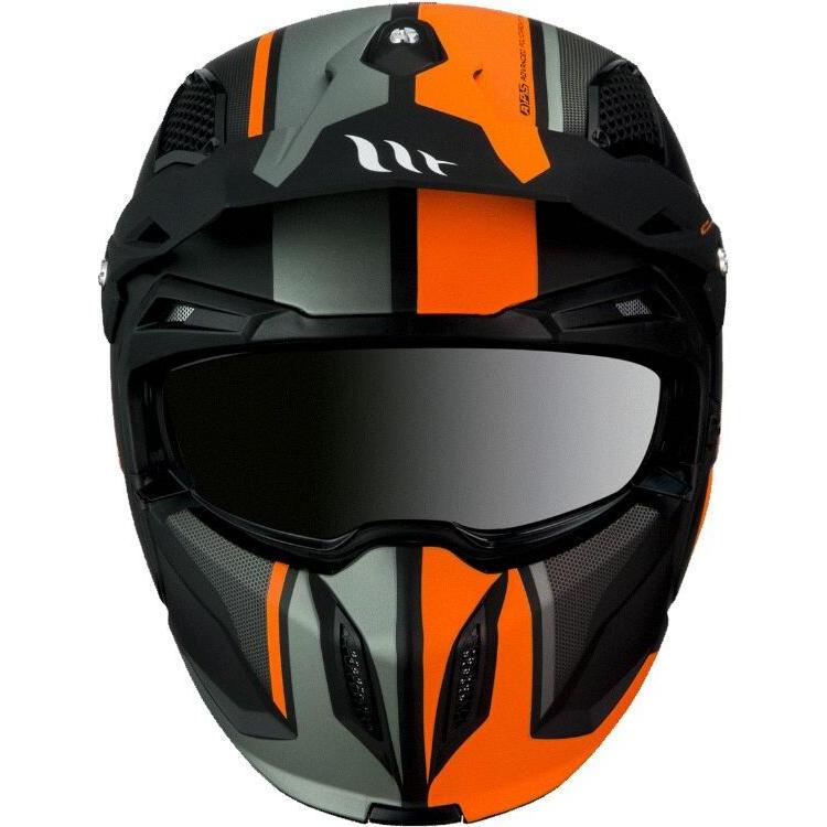 MT Helmets, Motorradhelm, motorrad-crosshelm mit abnehmbarem kinnteil und umwandelbarem visier streetfighter sv twin c4 ...