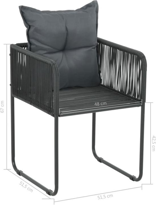 Produktbild vidaXL Gartenmöbel Set (184.50 x 90 x 74 cm)
