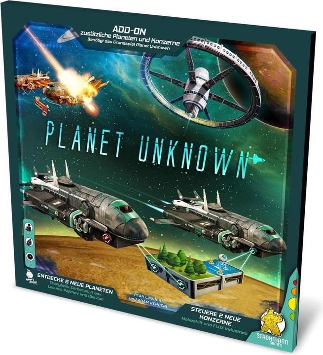 Produktbild Strohmann Games Planet Unknown – Neue Planeten & Konzerne (Add-on Erweiterung) (Deutsch, 1 - 6 Spieler)