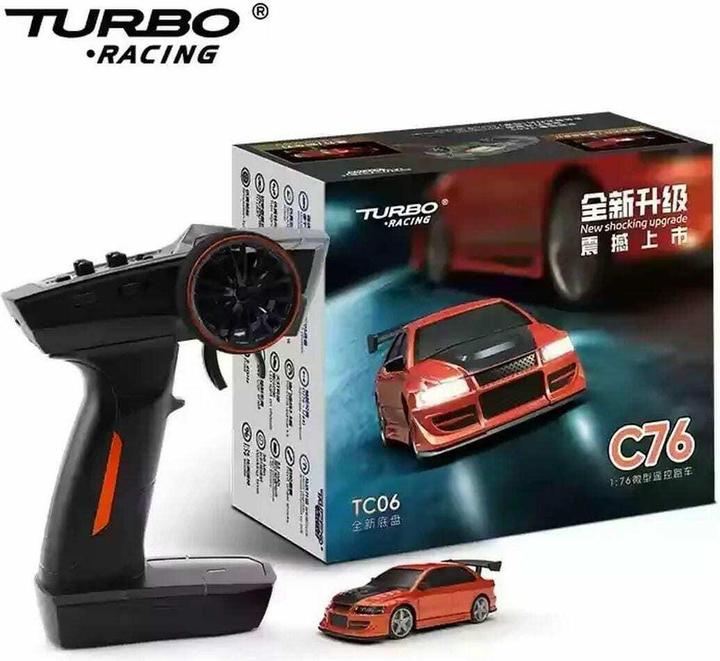 Immagine prodotto Turbo Racing Micro sport C76 1:76, RTR Orange, Fahrzeugtyp: Rennwagen (RTR pronto all'uso)