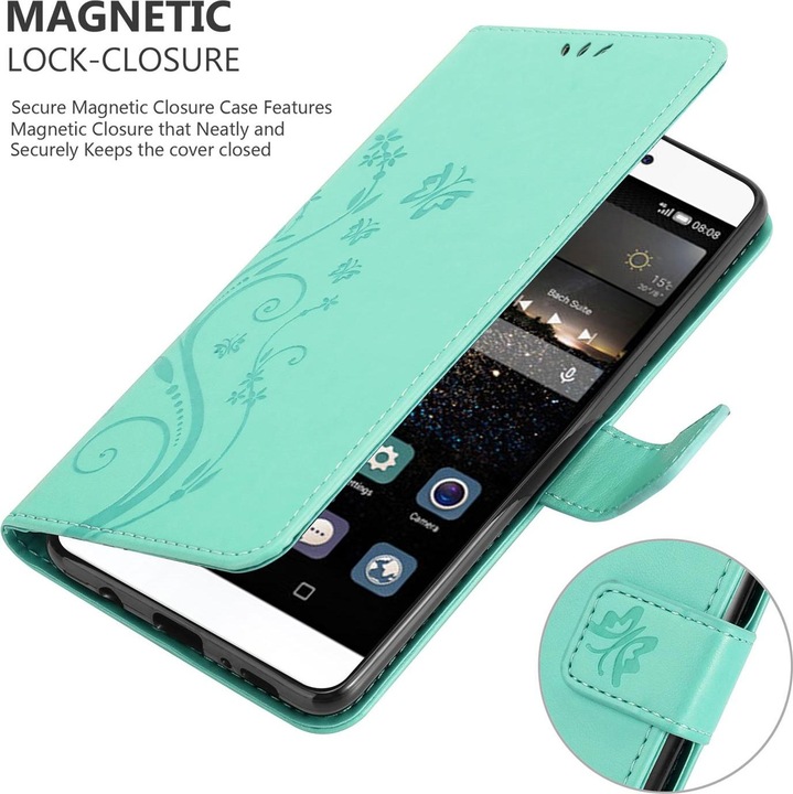 Produktbild Cadorabo Flower Book Cover (Huawei P8)