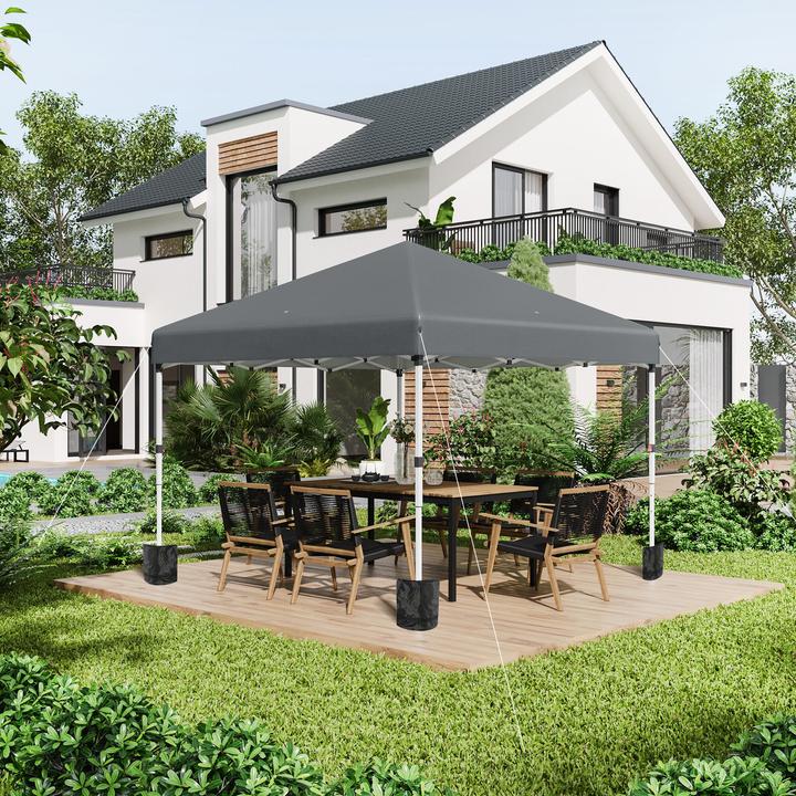 Immagine prodotto Outsunny Padiglione pieghevole con accessori (297 cm, 297 cm)