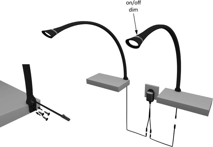 Actual product image Halemeier LED surface mounted lights Miles 12 V (130 lm)