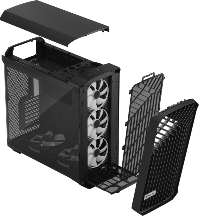 Actual product image Fractal Torrent RGB Black TG Light (ATX, E-ATX, mATX, ITX, SSI EEB, SSI CEB)