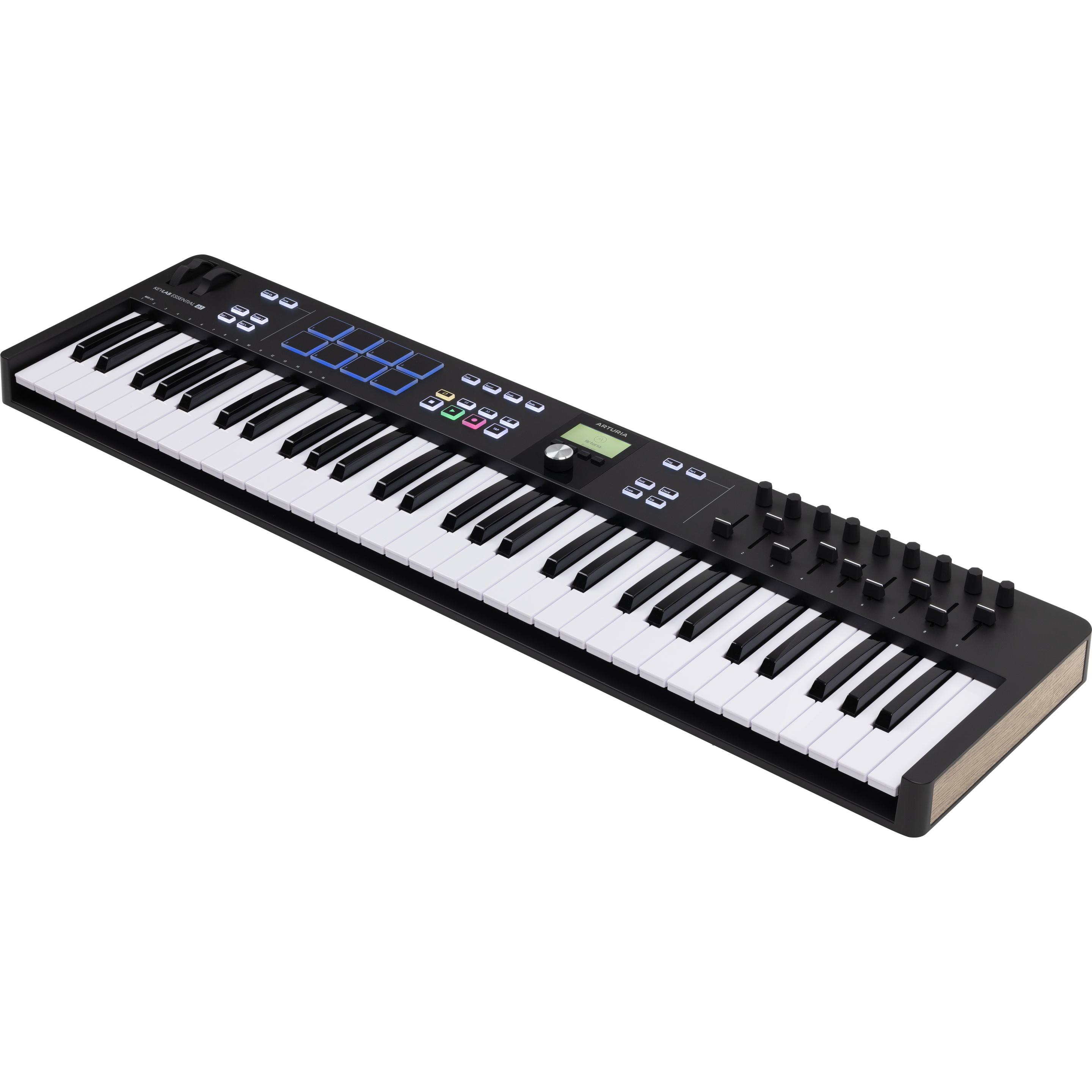 Thumbnail - Arturia KeyLab Essential 61 mk3 (Keyboard), MIDI Controller, Schwarz