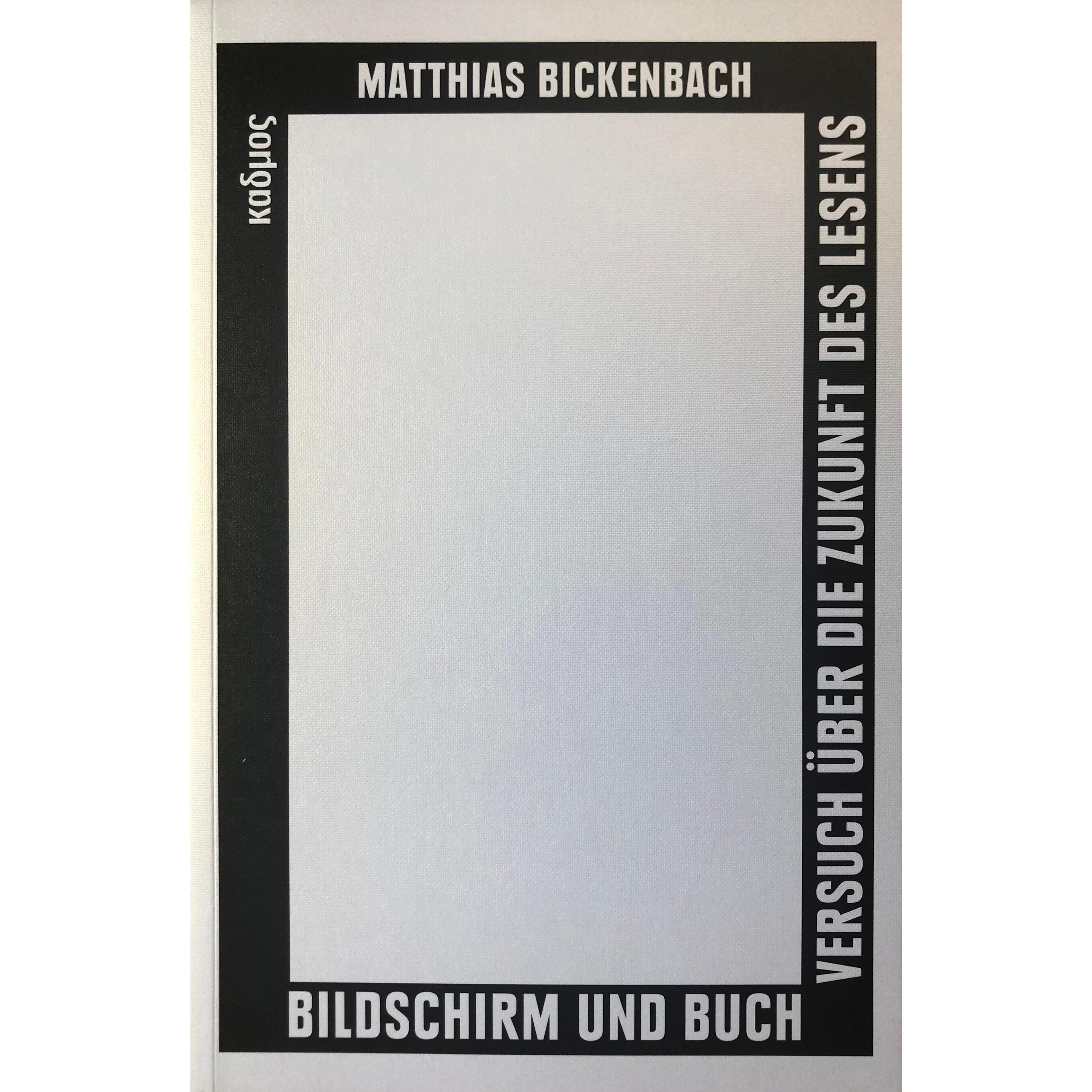 Bildschirm und Buch, Fachbücher von Matthias Bickenbach
