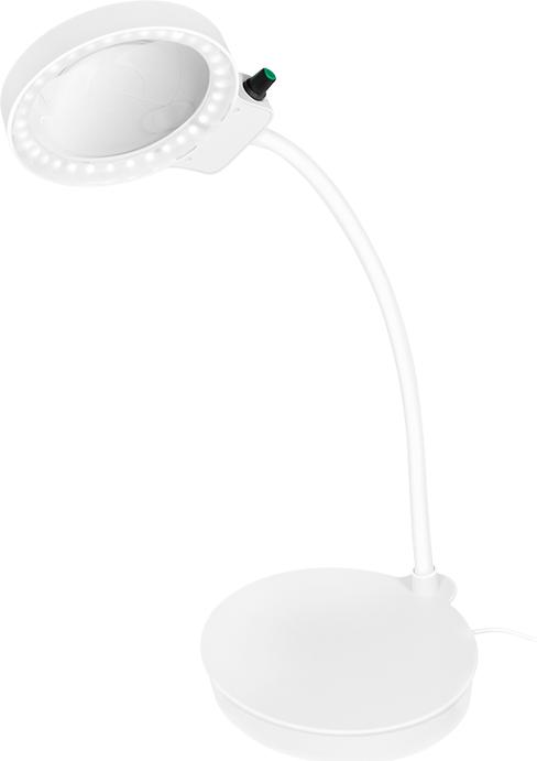 Productafbeelding LogiLink LED loeplamp, met 2 lenzen, wit, dimbaar (400 lm)