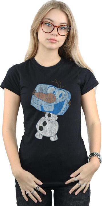 Actual product image Disney Womens/Ladies Frozen Olaf Ice Cube Cotton T-Shirt (L)