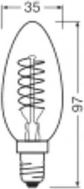 Produktbild Ledvance LED-Kerzenlampe (E14, 4.80 W, 470 lm, 1 x, F)