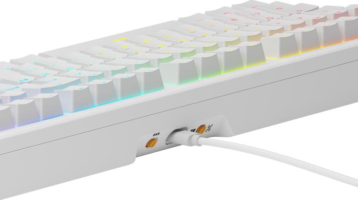 Actual product image Glorious GMMK 3 HE 100% Prebuilt Wired White - FR (840408301152) (FR, Cable)