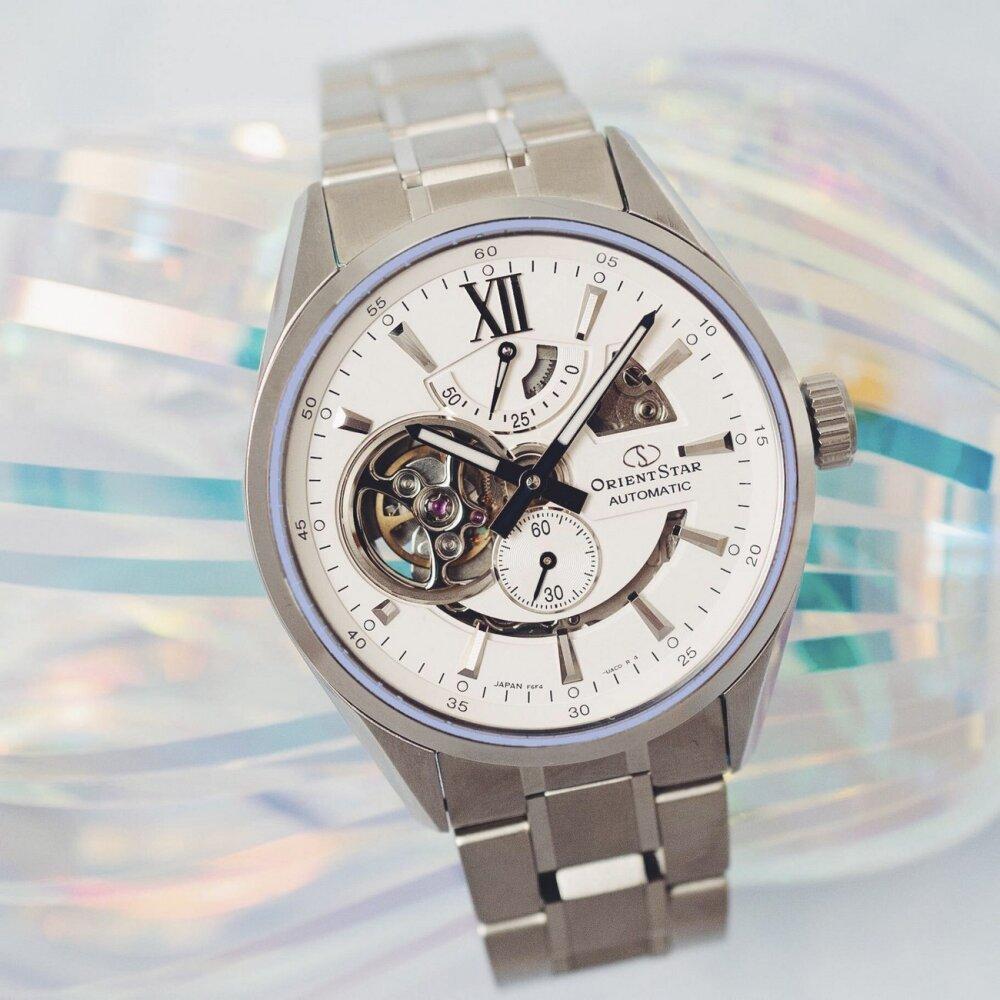 Thumbnail - Orient, Armbanduhr, Star Skeleton Automatic RE-AV0113S00B Herrenuhr, Silber, (41 mm)