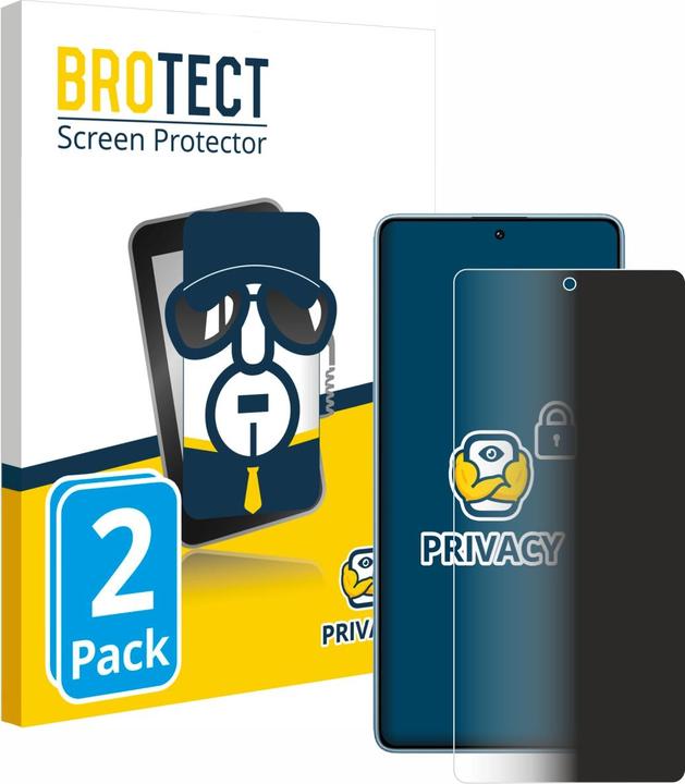 Produktbild BROTECT Sichtschutzfolie Anti-Spy Privacy Folie Blaulicht-Schutz (2 Stück, Xiaomi Redmi Note 14)