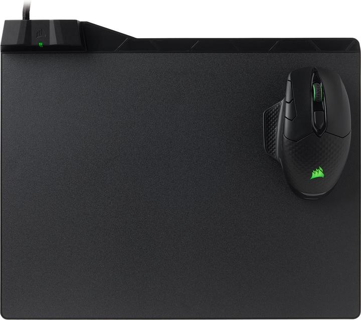 Image du produit Corsair Tapis de souris gaming MM1000 avec zone de charge Qi sans fil (L)