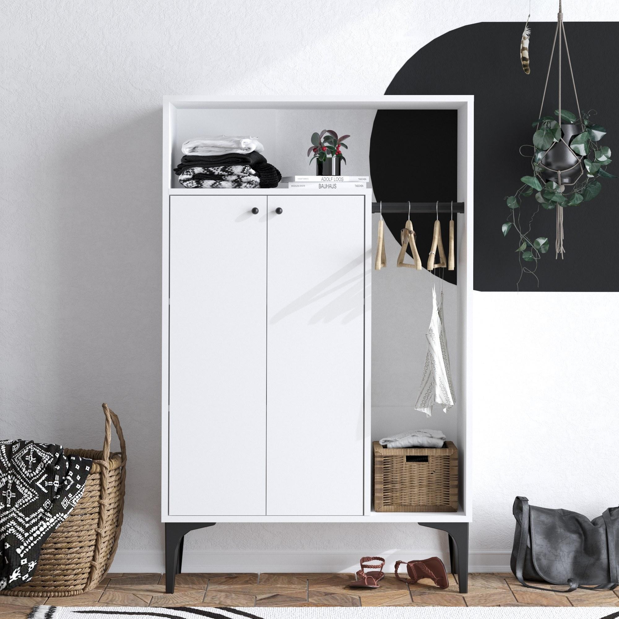 Thumbnail - Kalune Design, Kleiderschrank, Mack (90 x 145 x 40 cm)