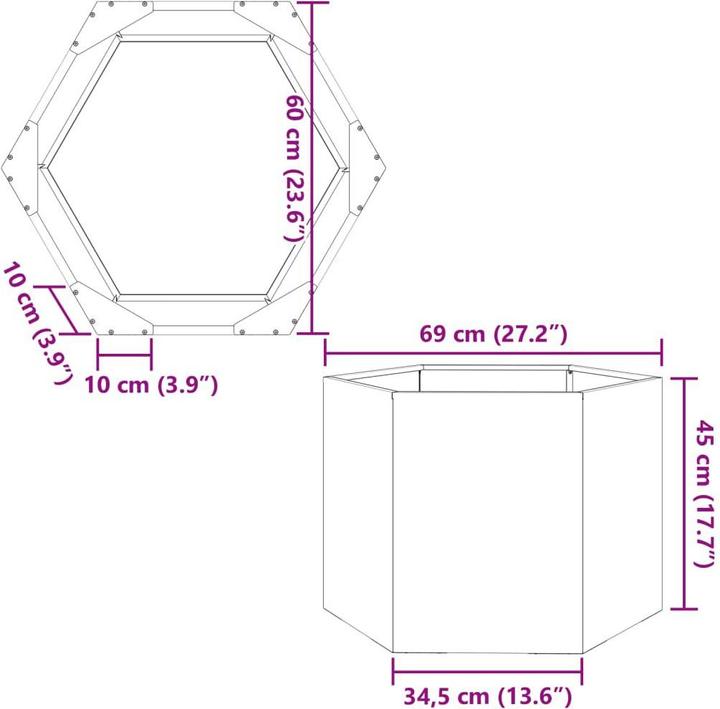 Produktbild vidaXL Pflanzkübel