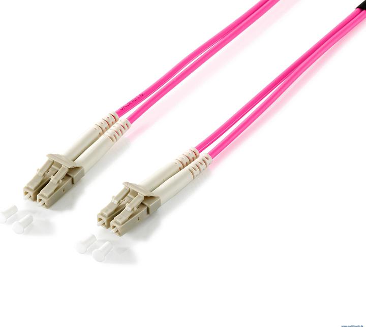 Produktbild equip LWL Patchkabel HF LC/LC 50/125u OM4 2m violett (CAT8.2, 2 m)