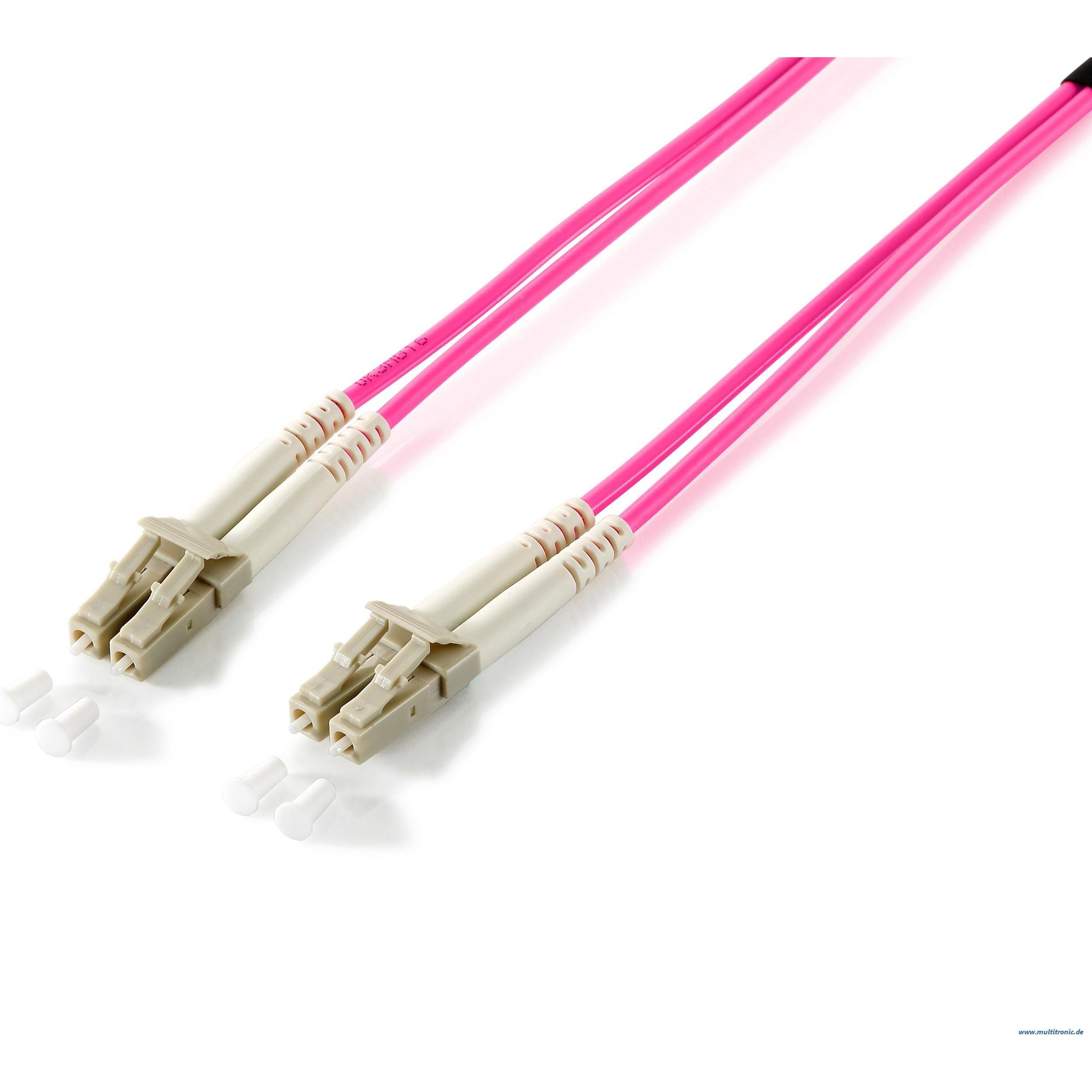 equip LWL Patchkabel HF LC/LC 50/125u OM4 2m violett (CAT7, 2 m), Netzwerkkabel