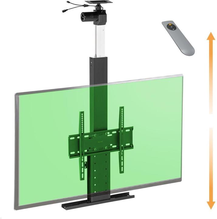 Actual product image MonLines MLD780B TV Lift Deckenhalterung elektrisch, Hub 780mm, schwarz (32" - 55")