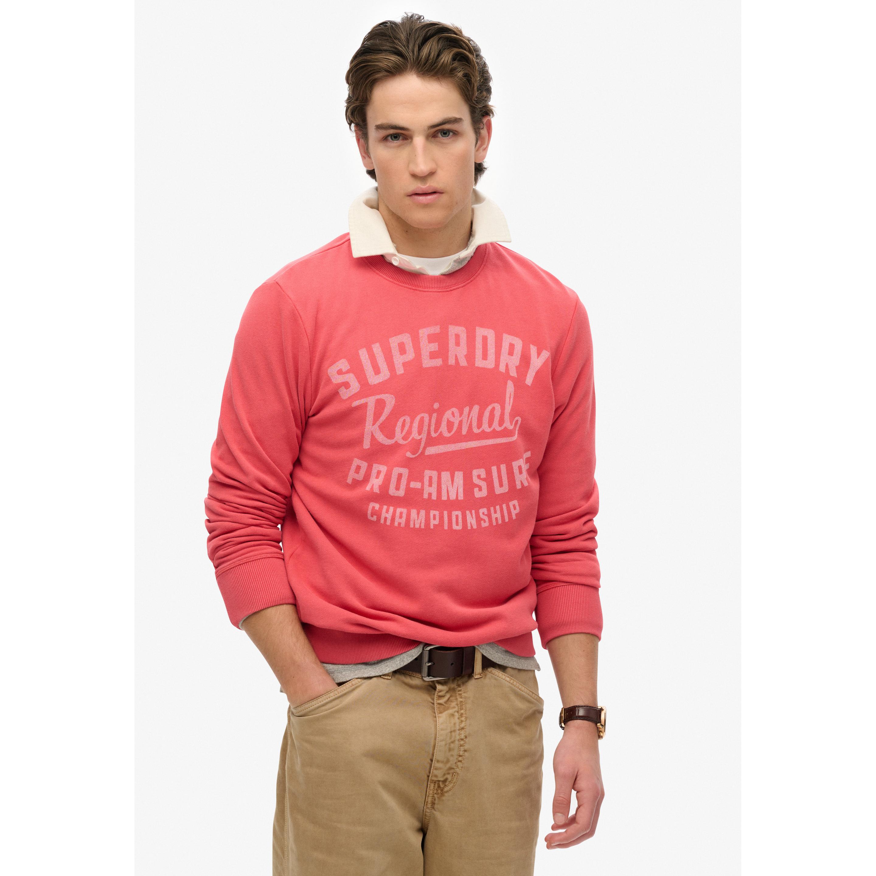 Thumbnail - Superdry, Herren, Pullover, Lässiges Lo-Fi Outdoor Sweatshirt mit Rundhalsausschnitt, Rot, (L)