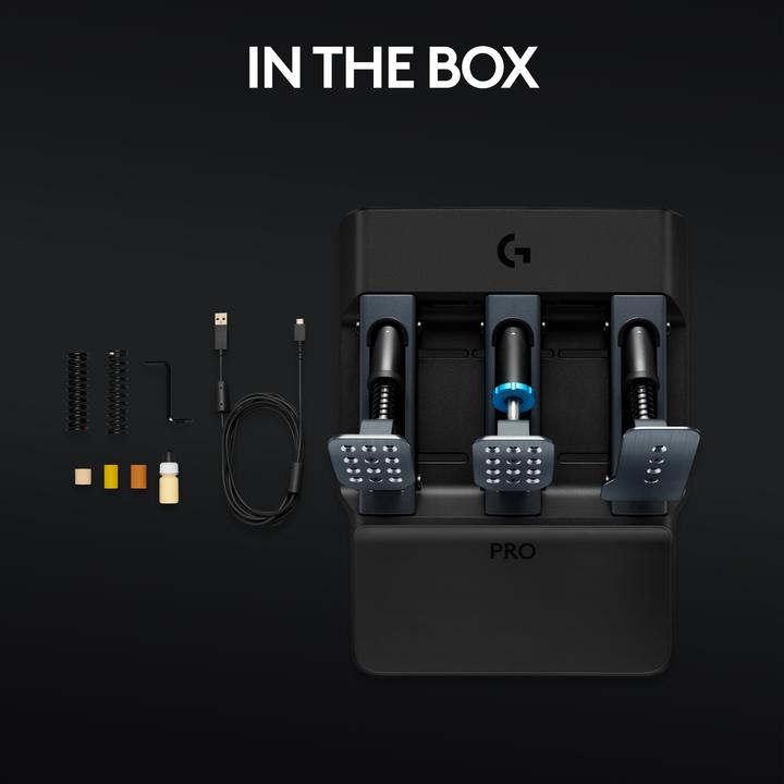 Produktbild Logitech G Pro Racing Pedals (PC, PS4, Xbox Series X, Xbox Series S, Xbox One X, PS5, Xbox One S)