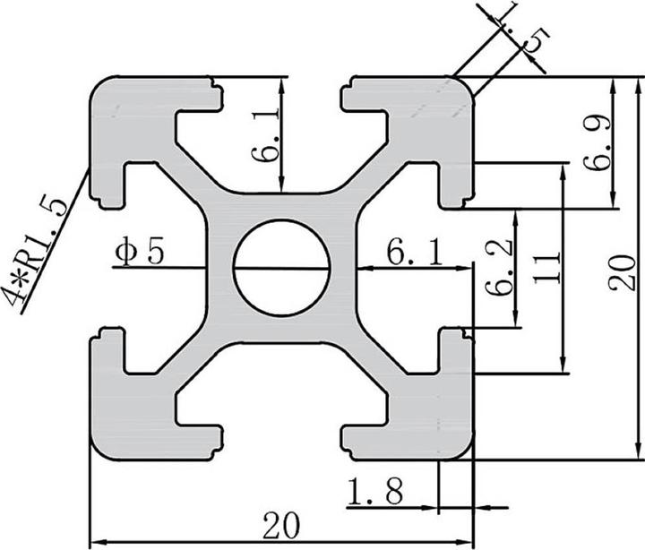Immagine prodotto Tru Components Streben-Profil